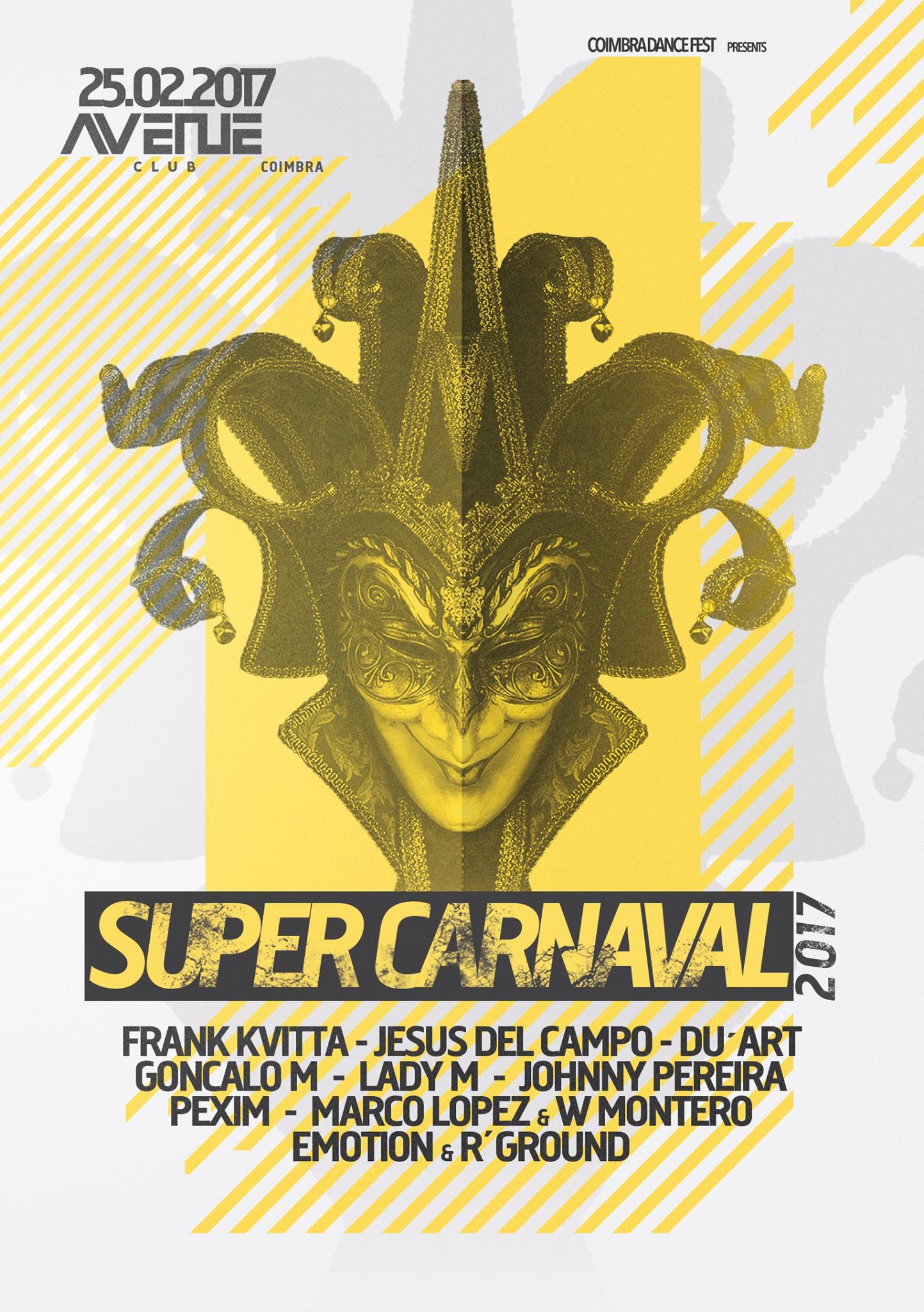 flyer Supercarnaval coimbra 25 feb 2016 cartel jesus del campo