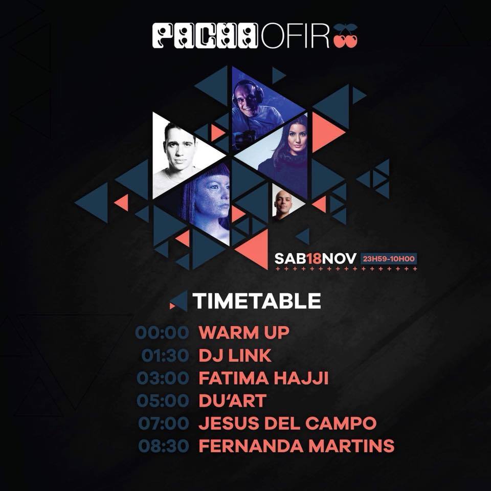 flyer pacha 18 nov 2017 horario