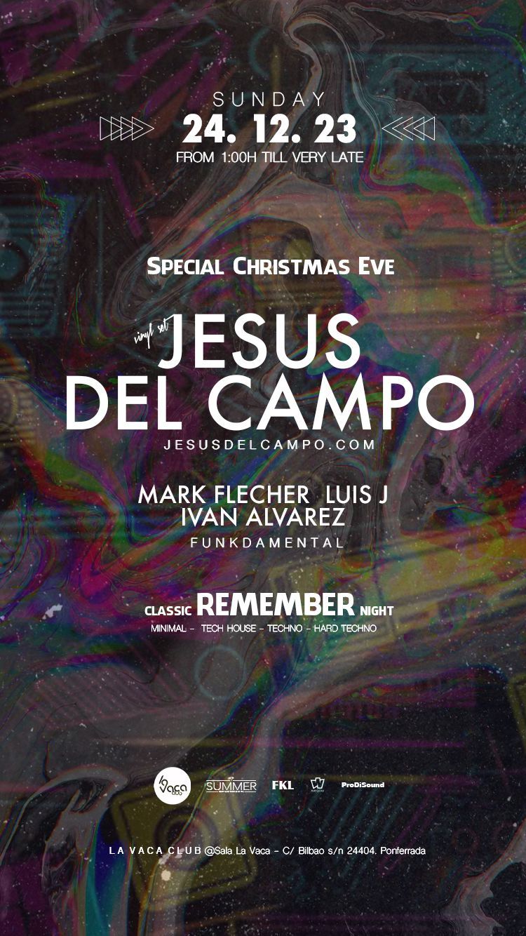 flyer la vaca 24 dic 2024 cartel Jesus del Campo