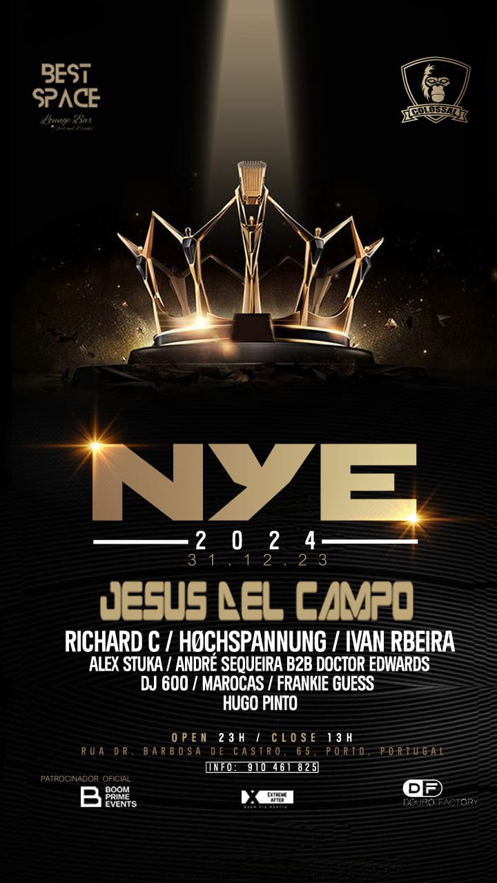 flyer Best Space 31 dic 2023 cartel Jesus del Campo
