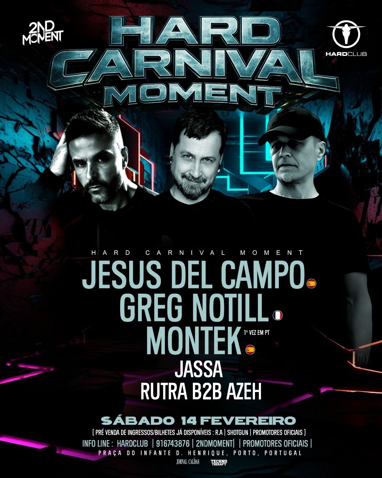 Jesús del Campo DJ en Hard Club Oporto 14 de febrero 2026